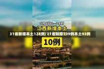 31省新增本土124例/31省新增109例本土93例