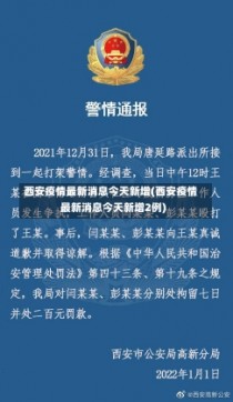 西安疫情最新消息今天新增(西安疫情最新消息今天新增2例)